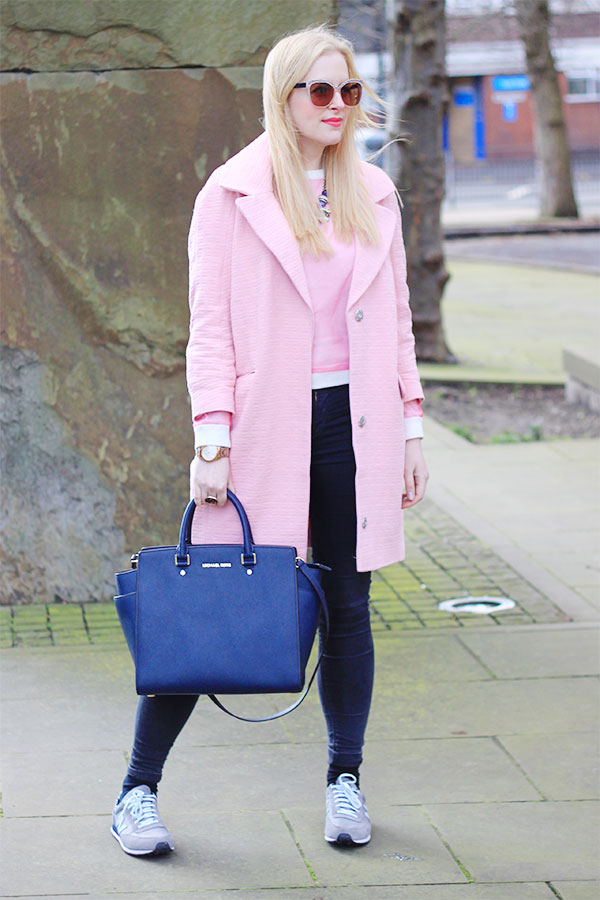 pastel pink coat asos
